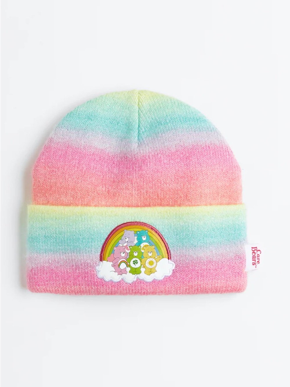 H&M x Care Bears Pastel Rainbow Gradient Knit Beanie